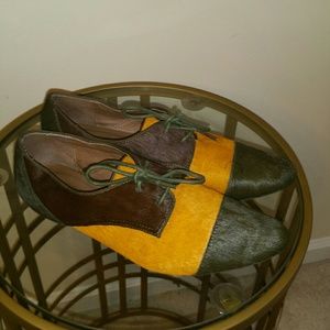 Mohair Color Block Saddleshoes